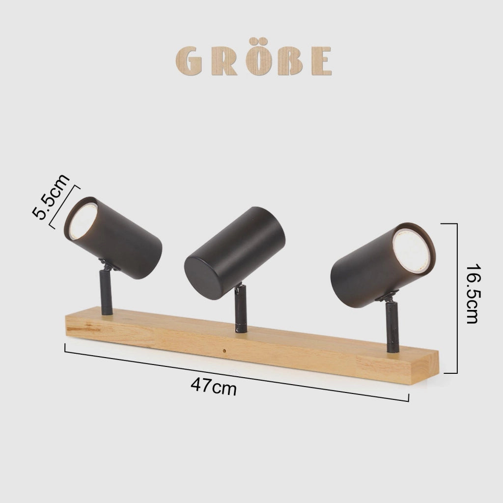 ZMH Foco de techo LED GU10 Luz de techo LED con rotación de 330° Moderno