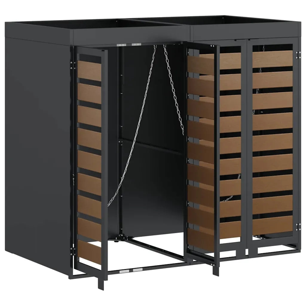 Contenitore per Rifiuti per 3 Bidoni 340 x 77.5 x 115.5 cm
