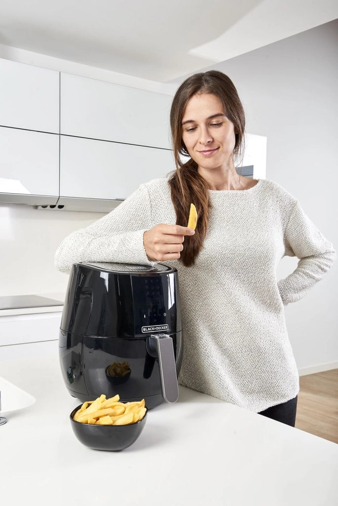 Black and Decker BXAF3500E Friggitrice ad aria 3.5 L 1500W 9 programmi Display Touch colore Nero