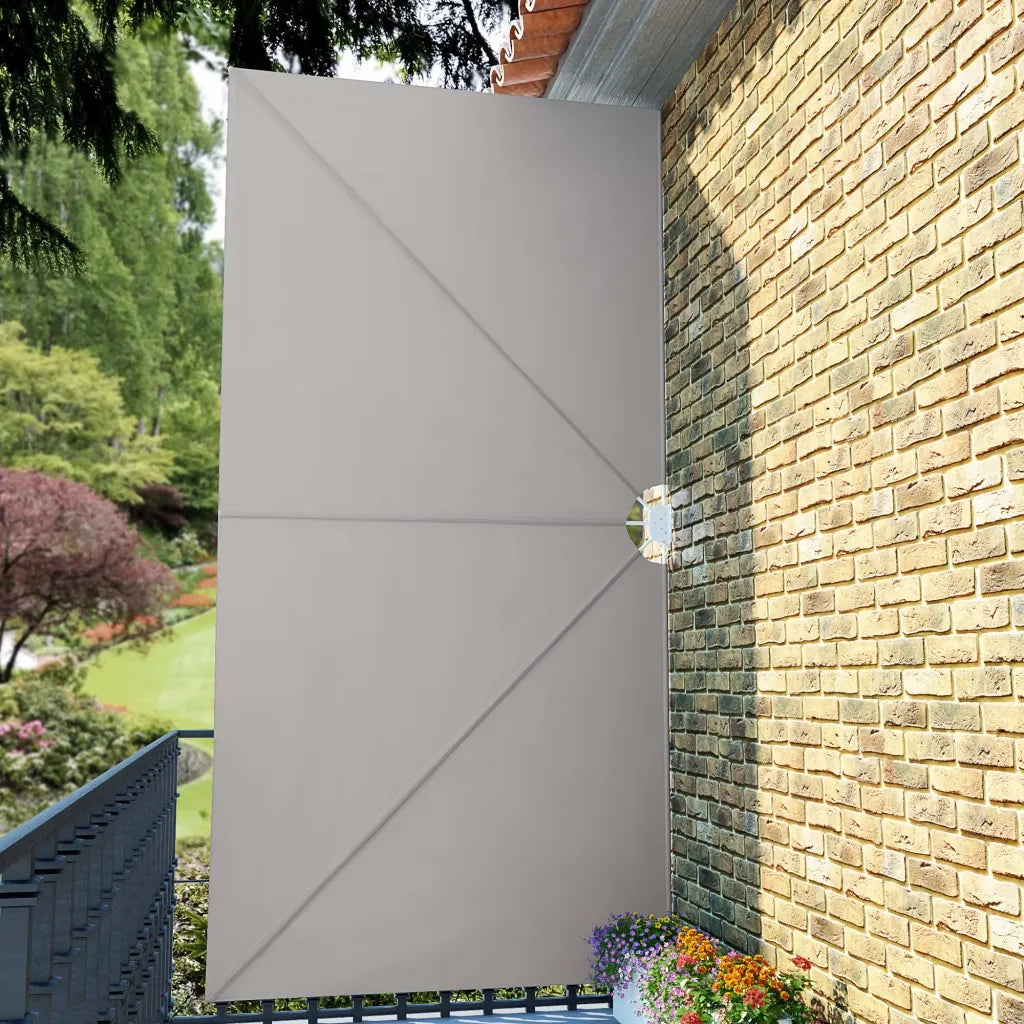 Tenda Laterale per Terrazza Pieghevole Crema 400x200 cm 44570
