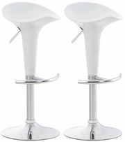 Set 2 sgabelli Saddle bianco