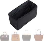 Organizzatore di tasche per borsa. Disegno multi-borsa, pieghevole, realizzato a mano con nylon e seta, soffice e liscio, adatto per molti tassi (mini-nero).