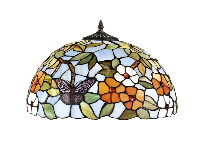 PARALUME TIFFANY  D.50 CM BUTTERFLY d.50CM IN VETRO DECORATO