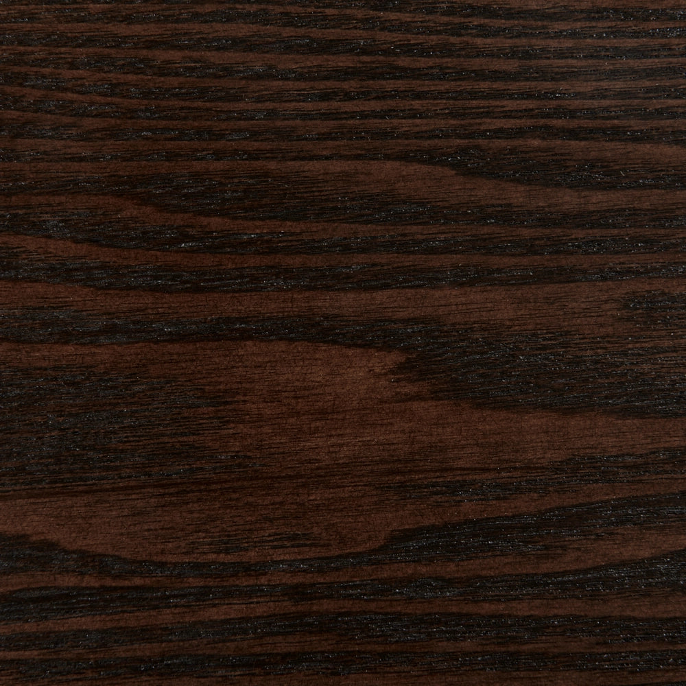 Letto in stile giapponese in frassino scuro 180 x 200 cm testata in legno impiallacciato MDF testata in pelliccia sintetica
