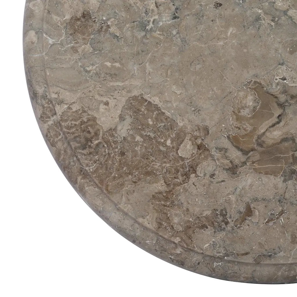 Piano per Tavolo | Superficie Tavolo | Piano Scrivania Grigio ?40x2,5 cm in Marmo