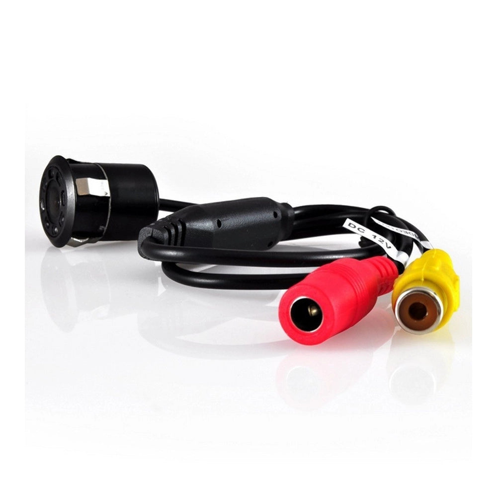 Trade Shop - Retrocamera Telecamera Retromarcia Angolo 170° Con 8 Led A Molla Mini A Colori -
