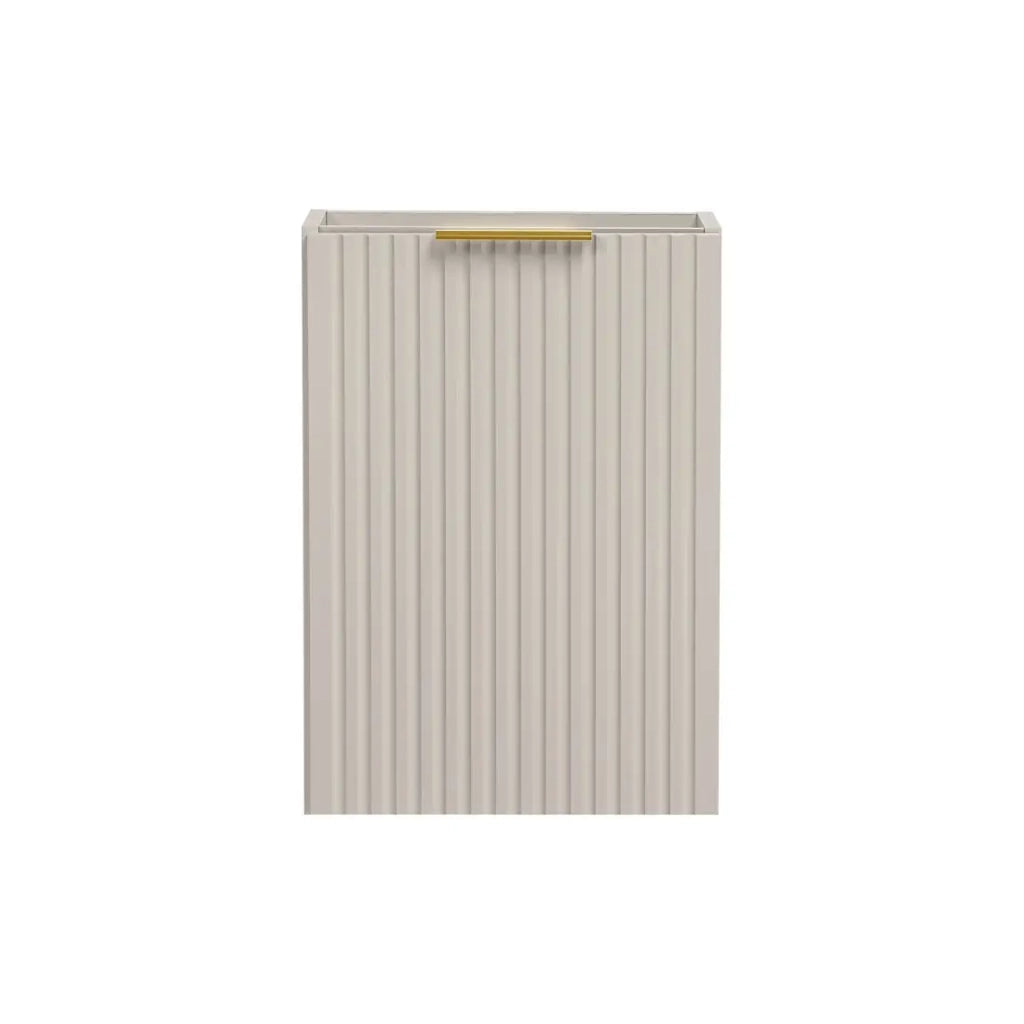 Mobile sotto lavabo NOXERA – 40 cm – 1 porta – Beige opaco – Mobile sospeso compatto