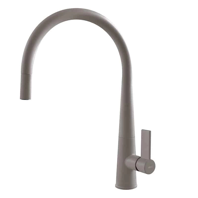 Rubinetto Miscelatore Cucina Elleci Athena Plus Granitek Grigio Tortora MGKATP43