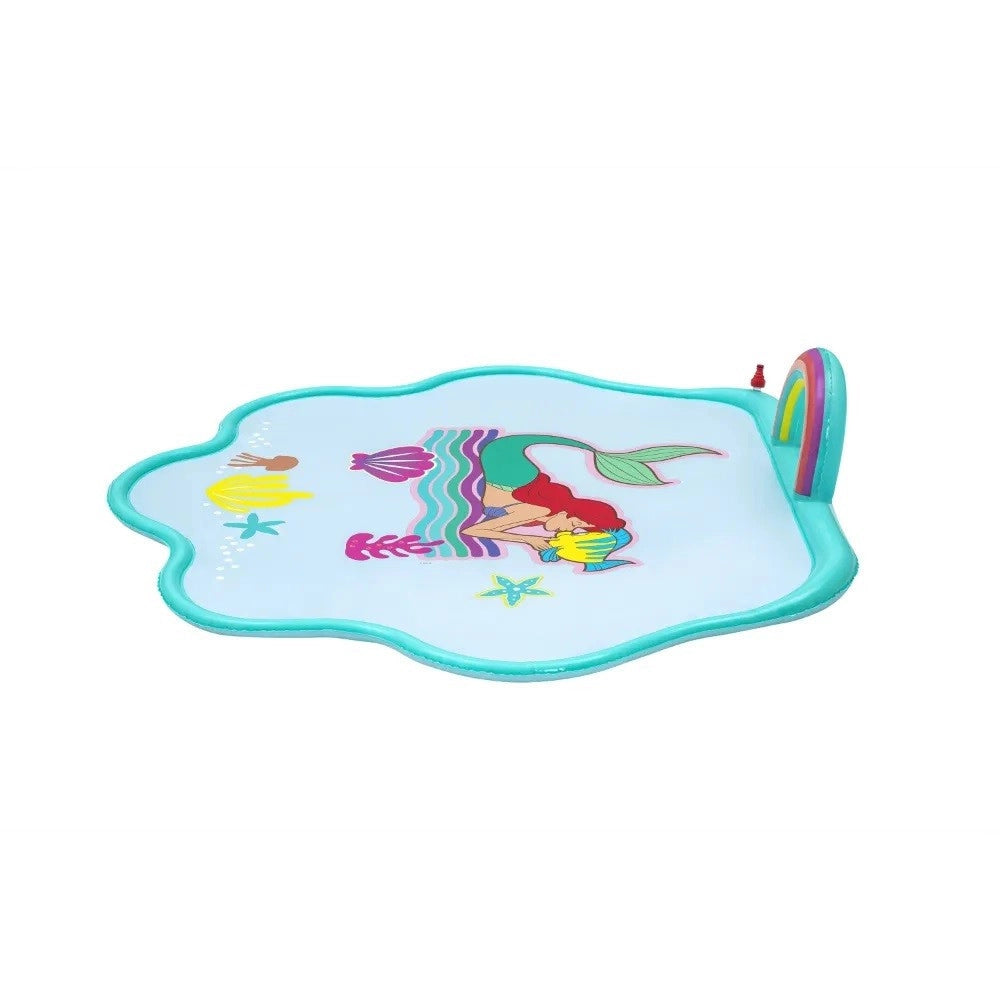 Trade Shop - Tappettino Spruzzi Acqua Sirenetta Splash Pad 163x145cm Per Bambini Estate 9101e -