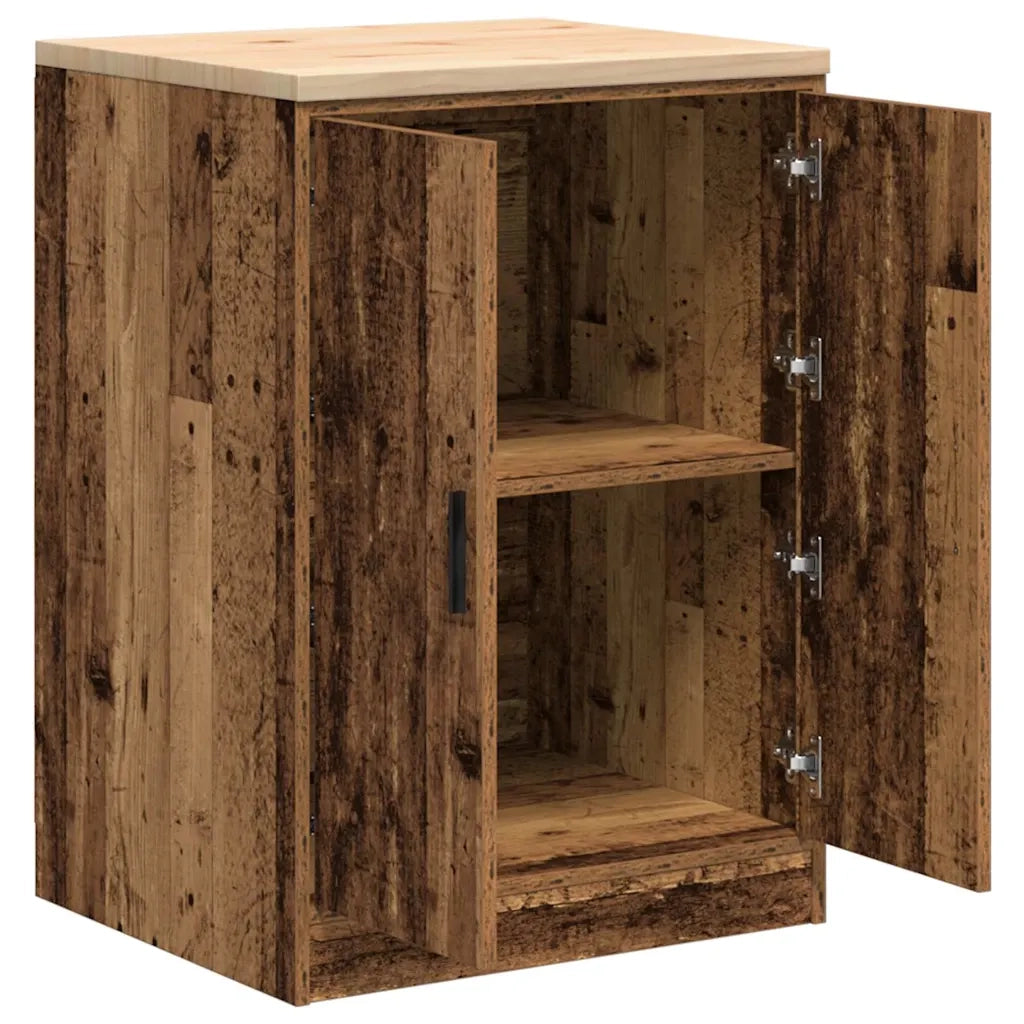 Armadietto da Garage in Legno Vecchio 60x51x85 cm CFW6841577