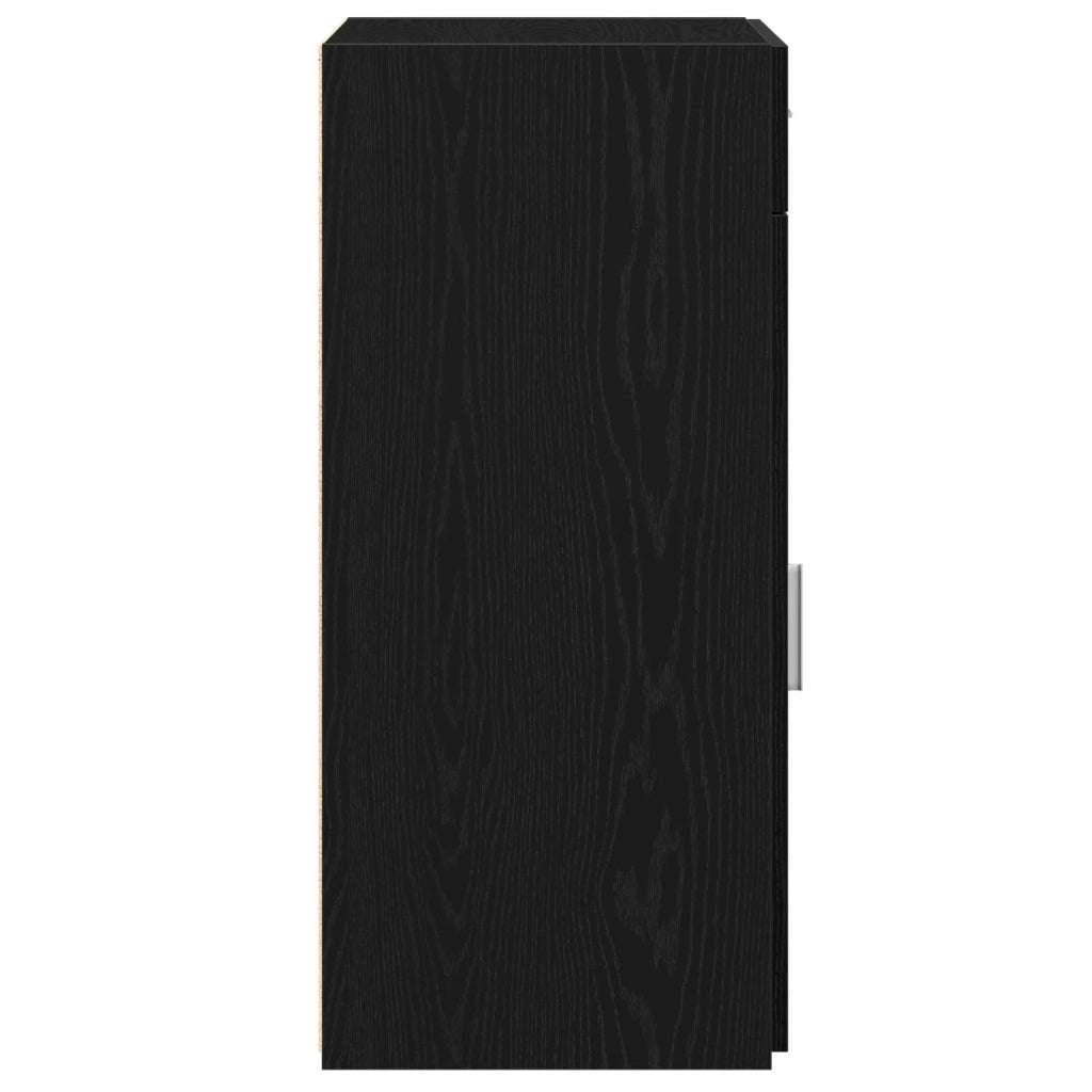 Credenza | Madia | Buffet da pranzo | Armadio da pranzo con cassetto Rovere Nero 50 x 42,5 x 93 cm