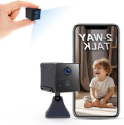 Casa sicura 4K 150 giorni standby - mini-camera di sorveglianza per interni ed esterni - conversazione bidirezionale - rilevamento movimenti AI - telecamera nascosta