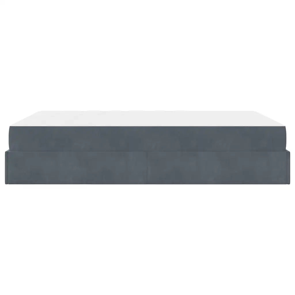 vidaXL Struttura del letto Grigio scuro 140 x 200 cm Velluto
