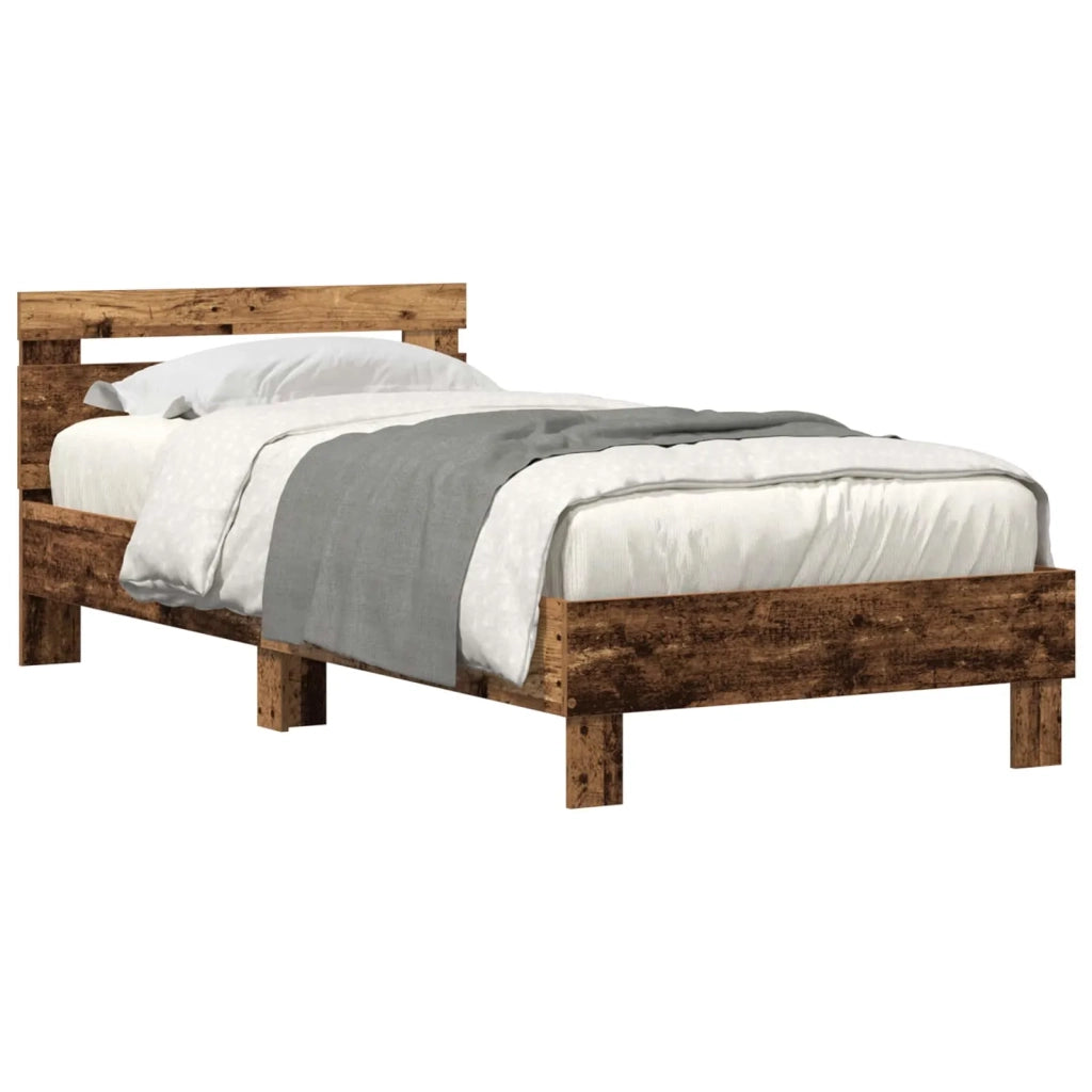 Struttura del letto Legno vecchio 90 x 190 cm Legno multistrato 863805