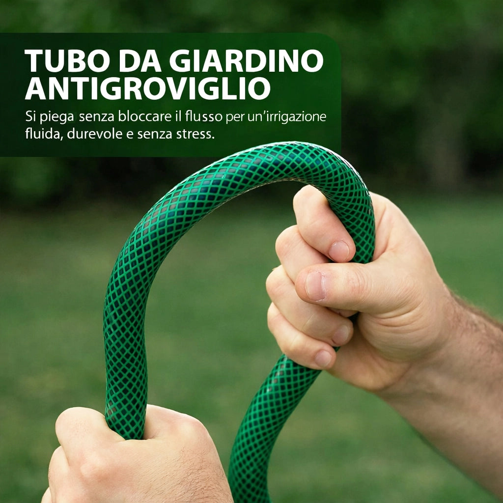 Tubo da Giardino 25 m Ø14mm Universale per Irrigazione Resistente alla Pressione