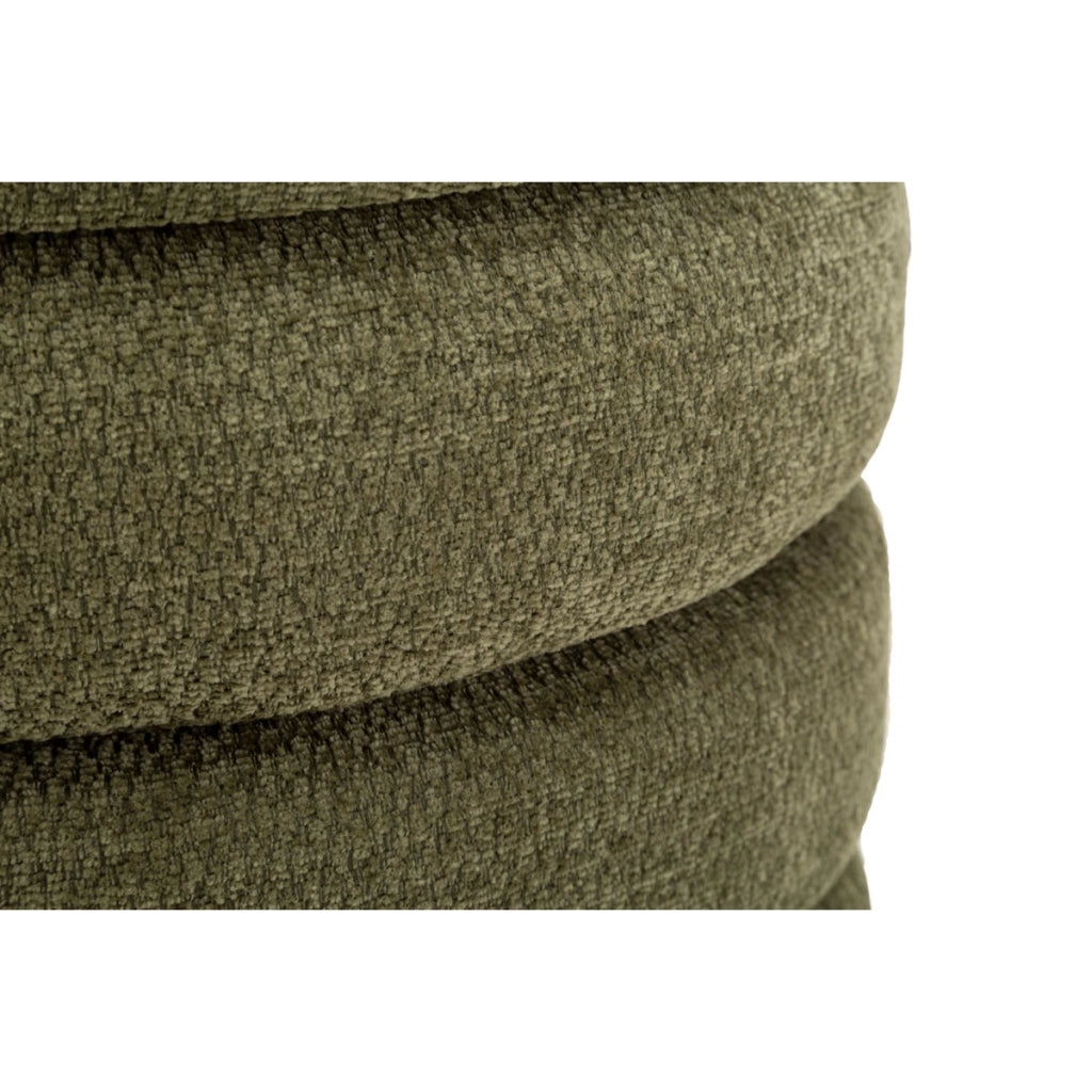 Set di 2 pouf contenitore in stile nordico verdi