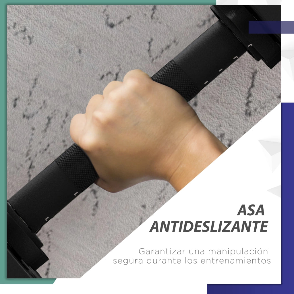 Set di manubri 20kg 2 in 1 ¨C zephmum ¨C Nero Verde