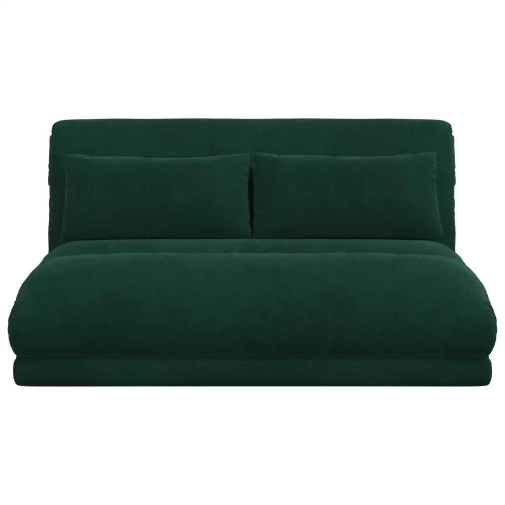Sedia a pavimento regolabile Verde Scuro Velluto