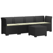 Divano da Giardino a 4 Posti con Cuscini in Stile Rattan PP 3443854