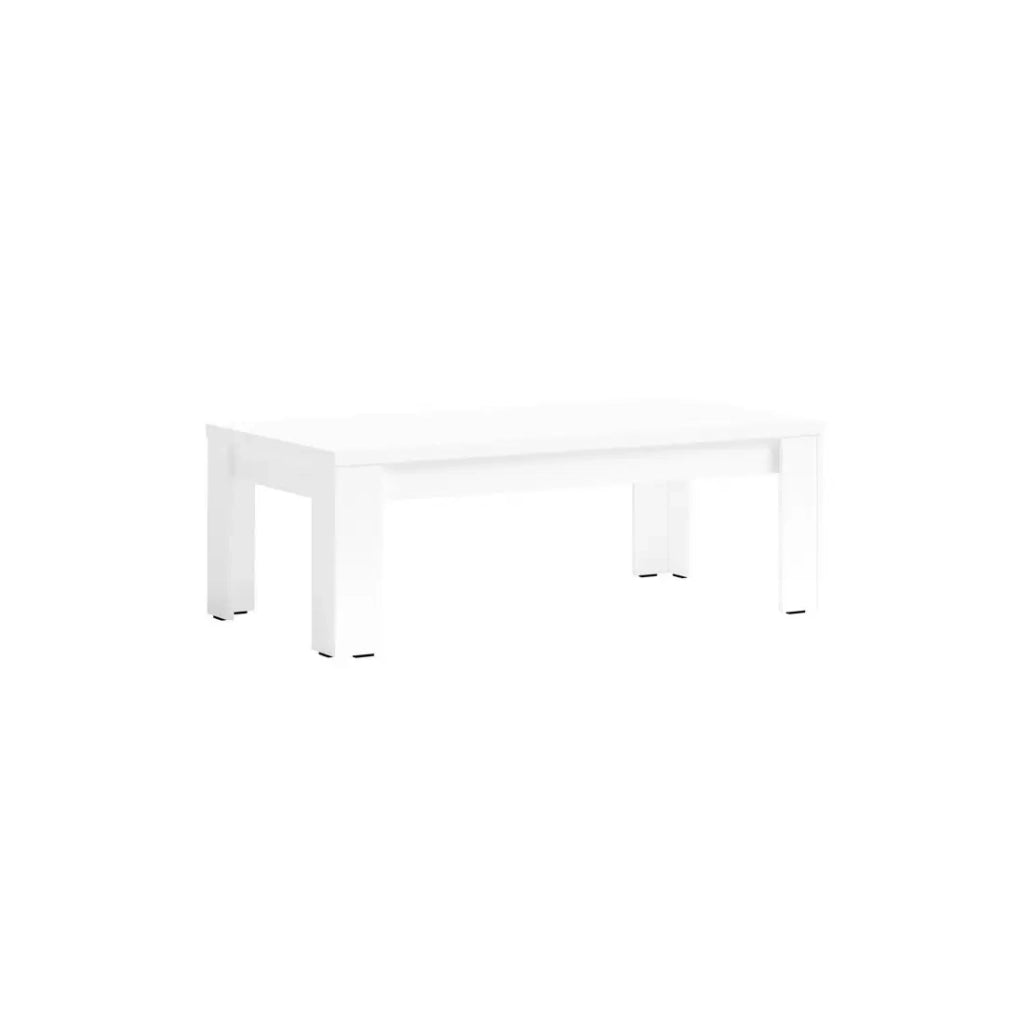 Tavolino da caffè FABIO - Bianco Lucido - 135 x 47 x 70 cm