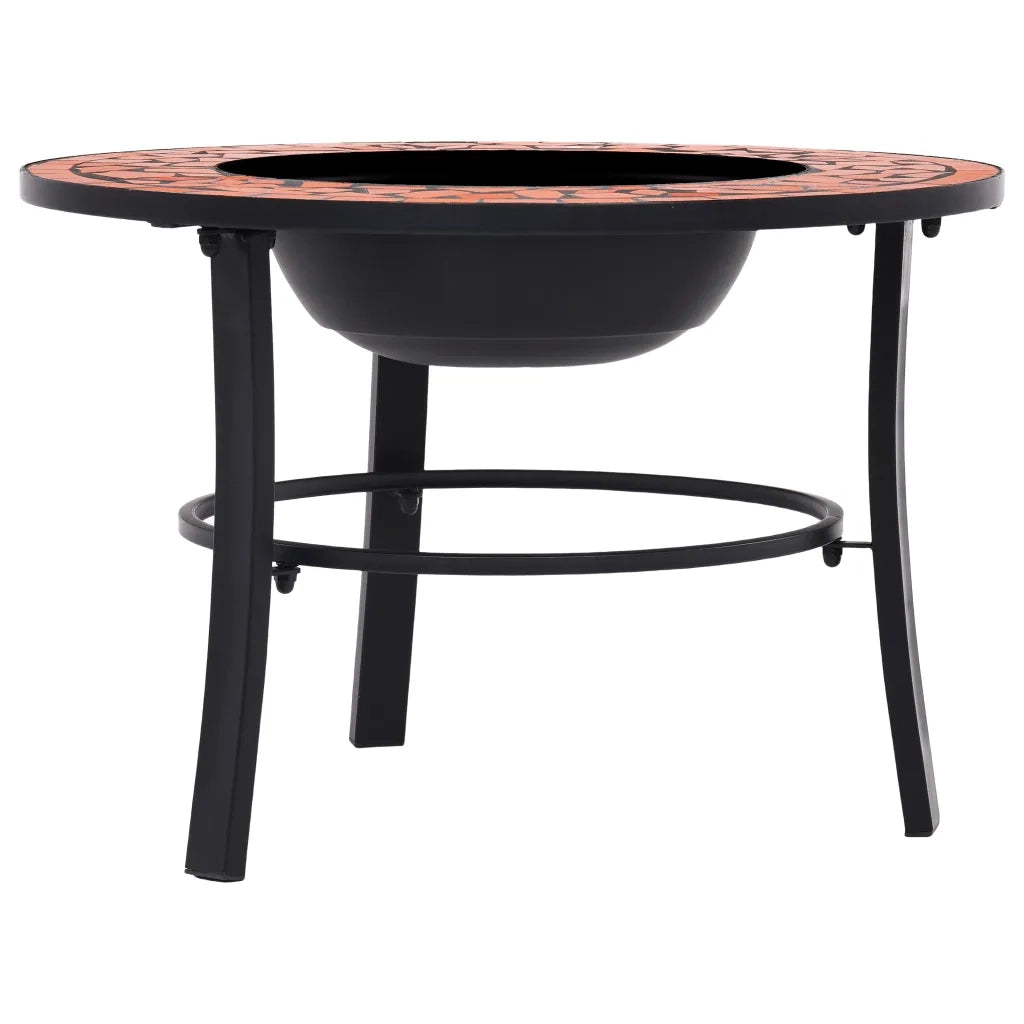 Braciere a Mosaico Terracotta 68 cm in Ceramica CFW8053593