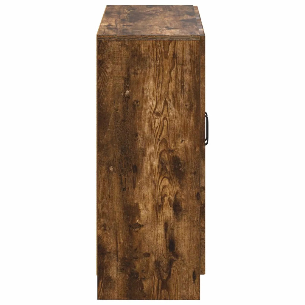 Mobiletto da Bagno UTRECHT Rovere Fumo 59,5 x 31 x 77 cm 897720