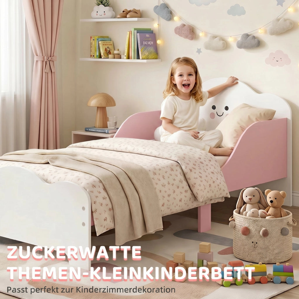 Letto singolo per bambini ¨C zephmum ¨C rosa 140x70 cm