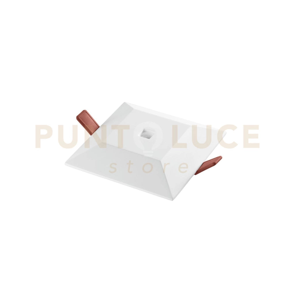 INCASSO LED HALL IN GESSO BIANCO QUADRATO 6W 530LM 4000K  130X130MM IN GESSO VERNICIABILE