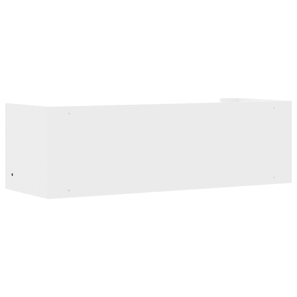 Scaffale a Parete Bianco 100x35x30,5 cm in Legno Multistrato 848458