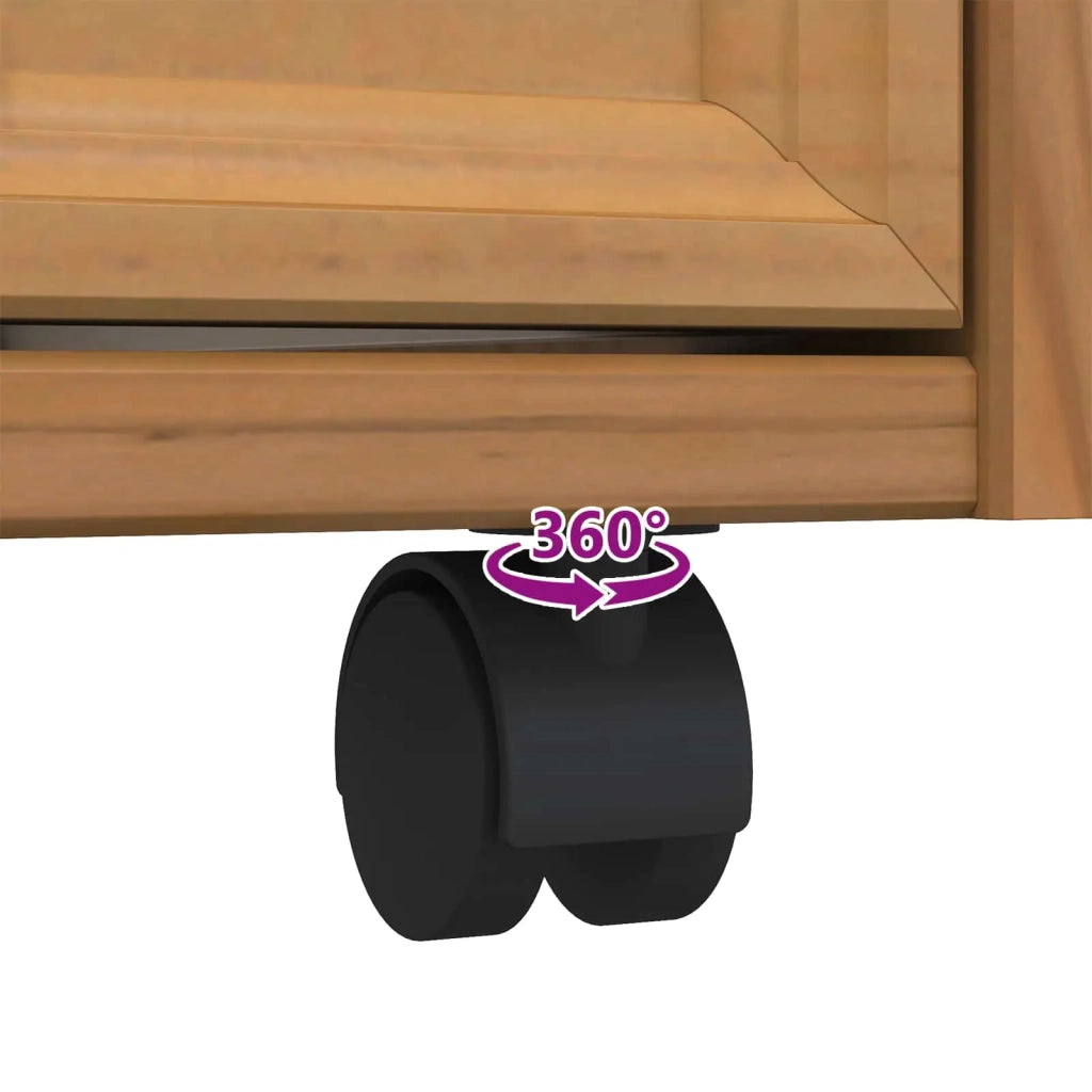Armadietto Rotolante con Cassetti CORONA Marrone Miele 42040531