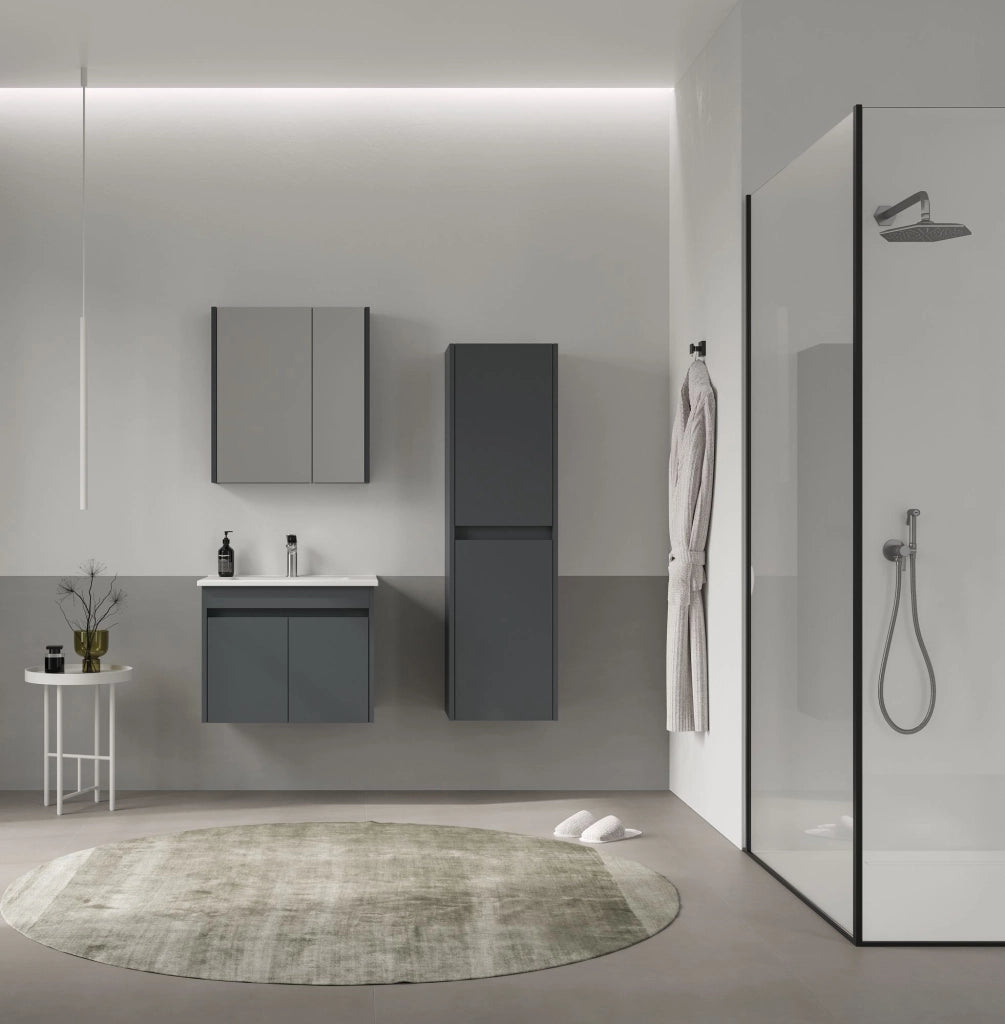 Mobile lavabo "Side 65 v2" - 65 x 45 x 52 cm - Antracite opaco