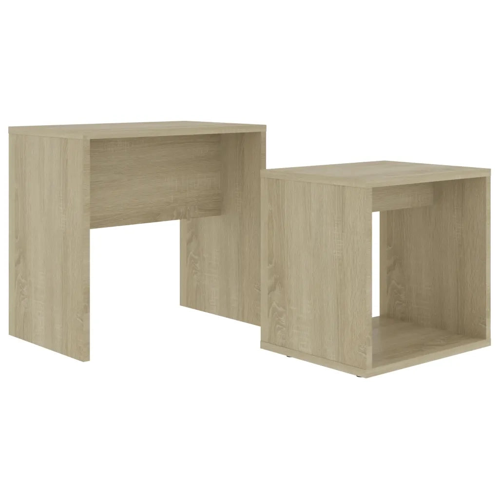 Set Tavolini salotto | Tavolino da caff¨¨ | Tavolino da Soggiorno Rovere Sonoma 48x30x45cm Legno Multistrato