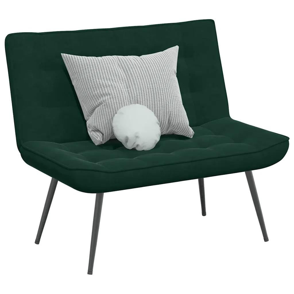 Panca Verde Scuro 110x74x84 cm in Velluto CFW2139280