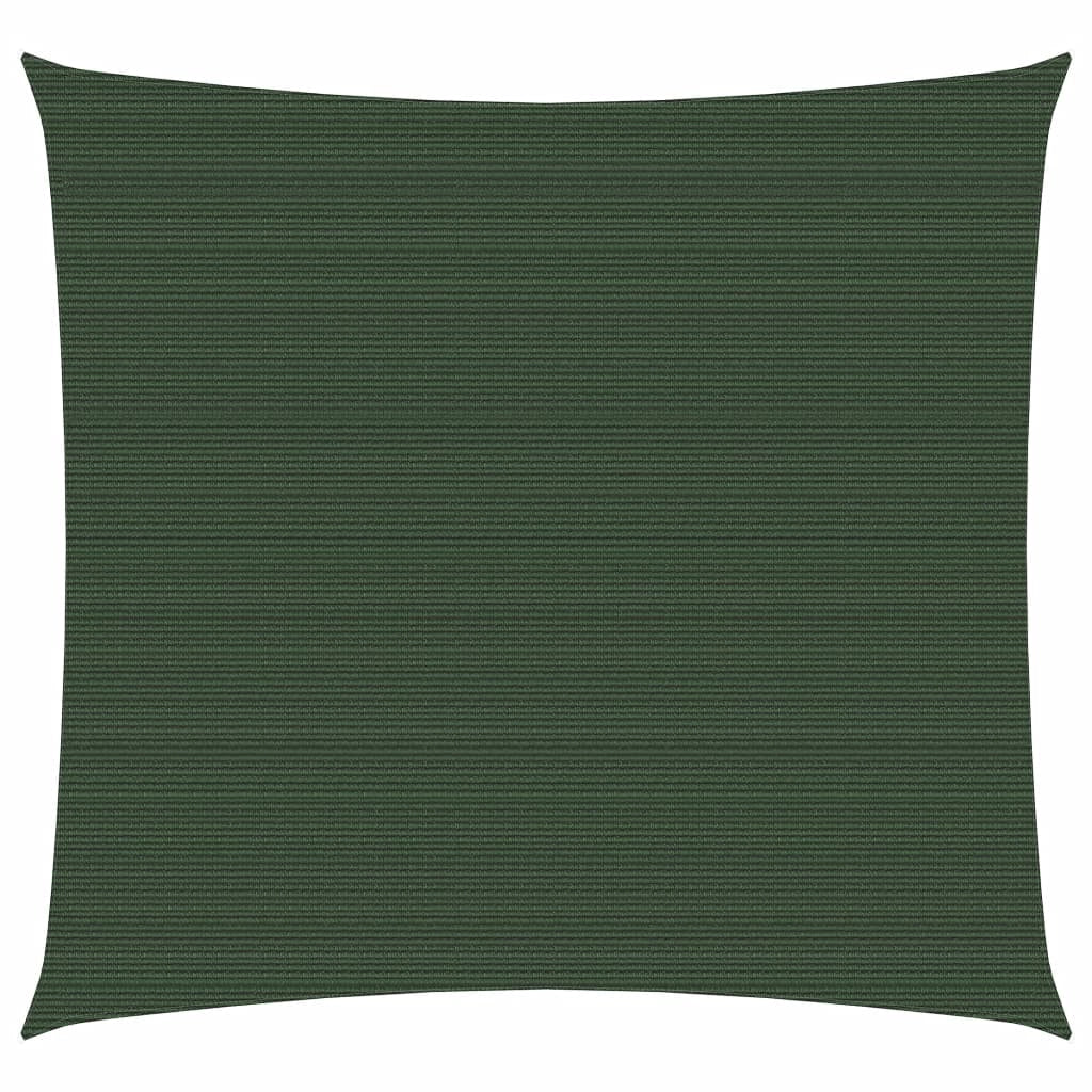 Vela ombreggiante 160 g/m² verde scuro 2 x 2 m HDPE 02_0009410