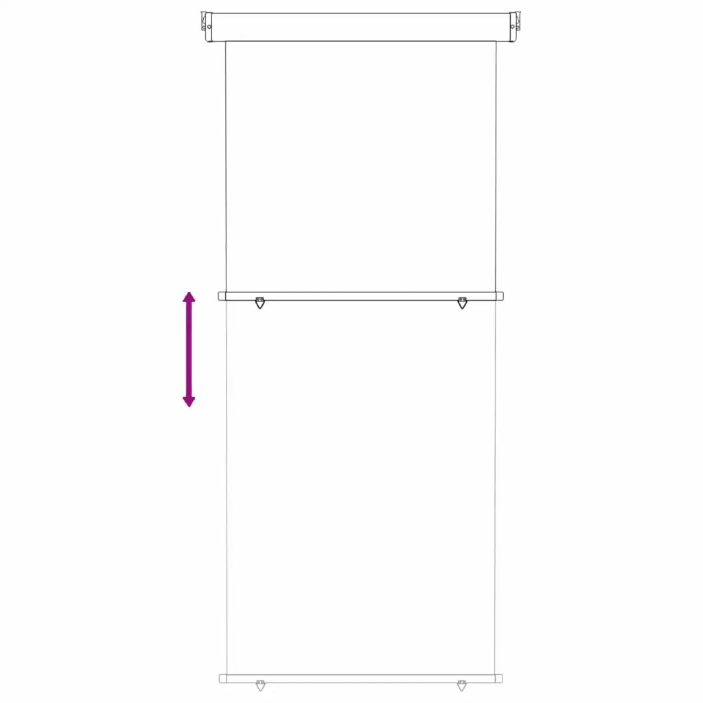 Tenda laterale per balcone-Tenda parasole per balcone 100% poliestere ferro acciaio 996635