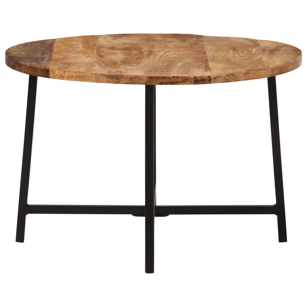 Tavolino da salotto | Tavolino da caff¨¨ | Tavolino da Soggiorno 54x54x35 cm Legno Massello Mango e Ferro