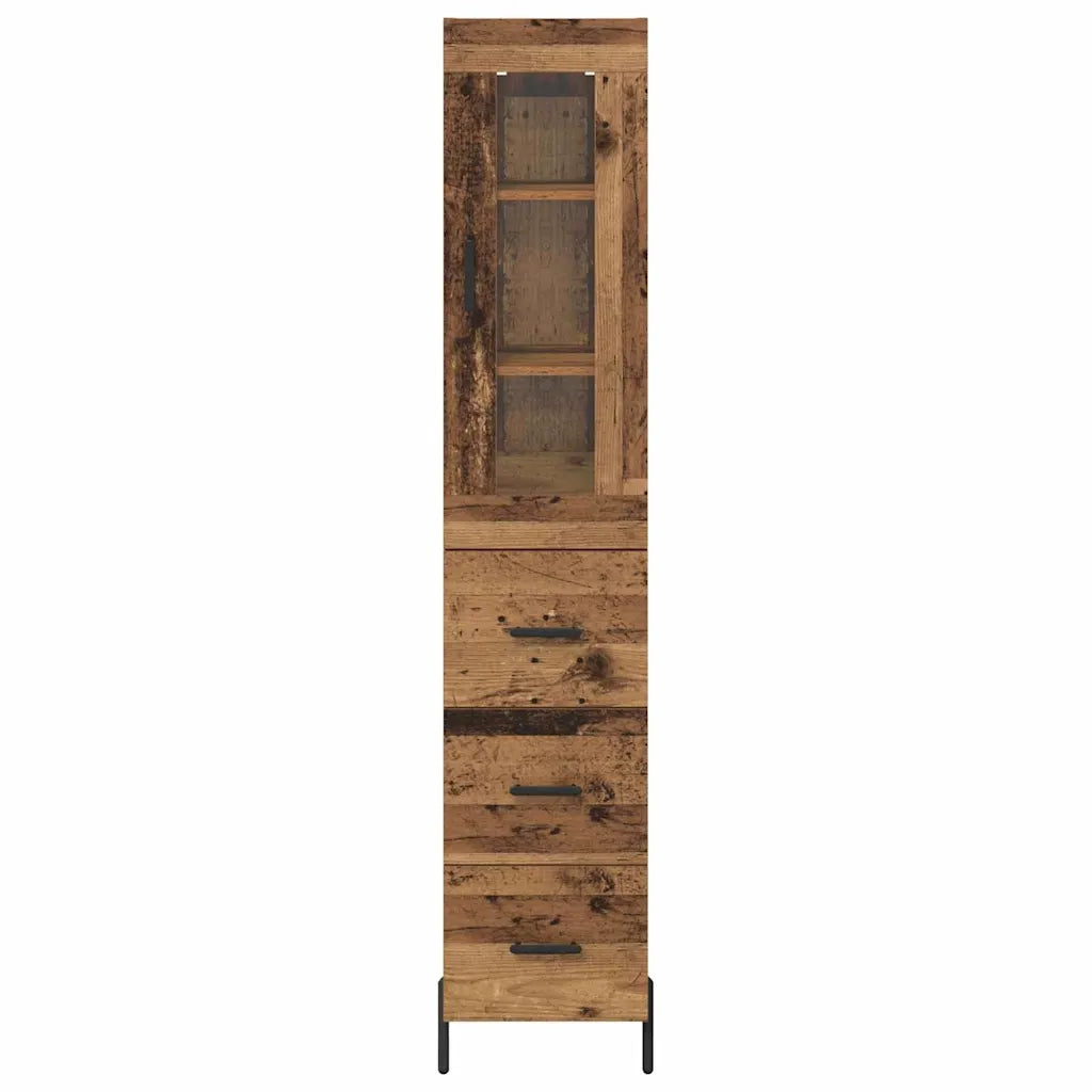 Credenza-Buffet-Armadio da cucina Legno vecchio 34,5 x 34 x 180 cm Legno multistrato 559144