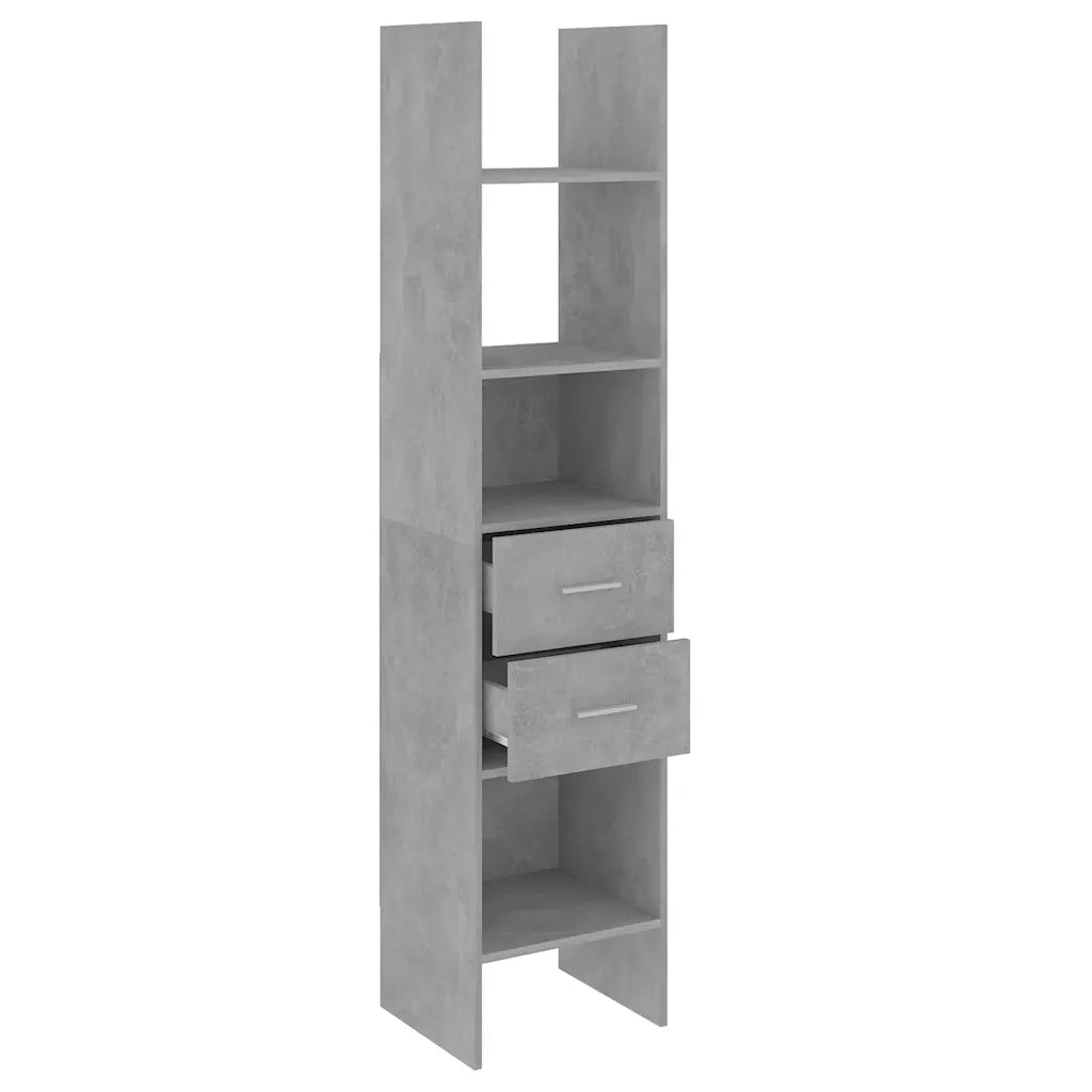 Libreria Grigio Cemento 40x35x180 cm in Truciolato cod mxl 55647