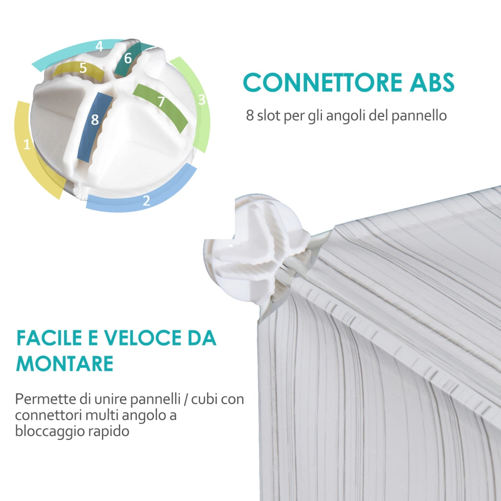 Armadio Scarpiera Multiuso ¨C zephmum ¨C Bianco 75x37x73 cm