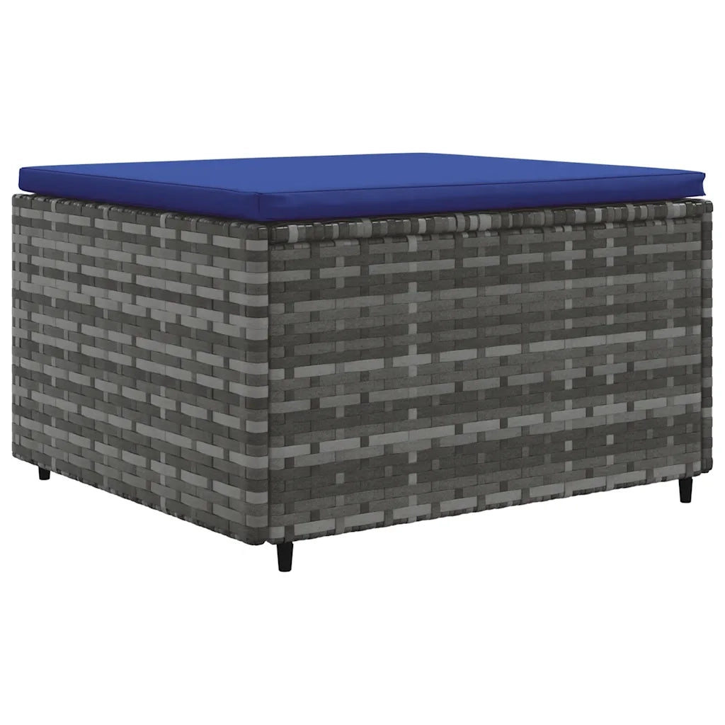 Set Divani da Giardino 6 pz con Cuscini in Polyrattan Grigio 3308247
