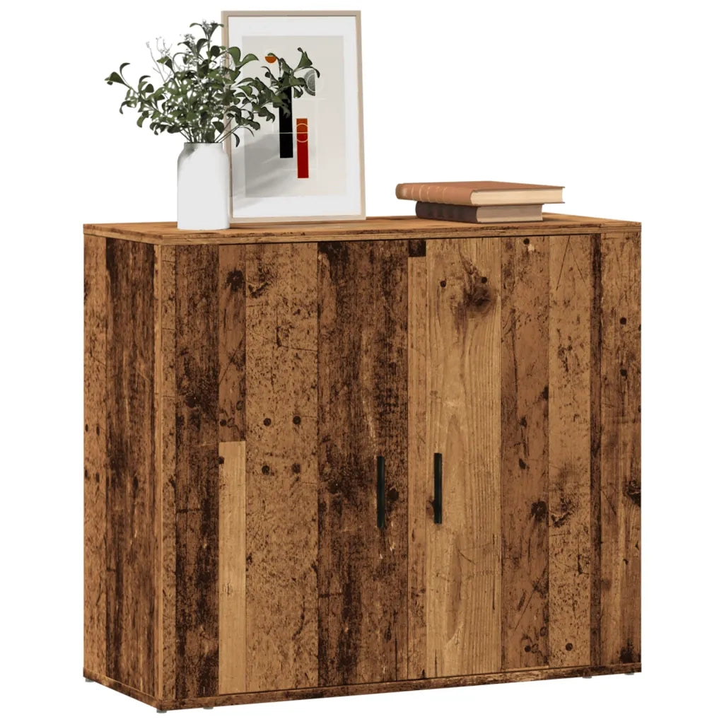 Credenza | Madia | Buffet da pranzo | Armadio da pranzo Legno Vecchio 80x33x70 cm in Truciolato