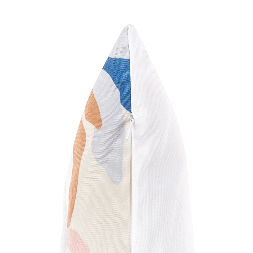 Set di 2 cuscini da giardino in tessuto di poliestere con motivo floreale multicolore 45 x 45 cm fodere resistenti all'acqua