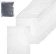 Borse di stoccaggio in plastica riutilizzabili 40 x 30 cm - Borse ziplock riutilizzabili - Risparmio di spazio - Organizzatore da viaggio impermeabile - 30 pezzi.