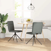 Sedie da Pranzo 2 pz Grigio Scuro in Tessuto 4101233