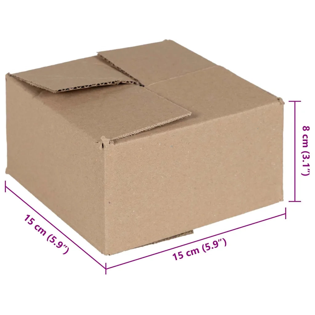 Scatola Pieghevole 50 pcs Naturale 15 x 15 x 8 cm Cartone 4106562