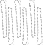 Pacchetto di 6 catene da appendere, catena metallica da 50 cm per appendere, catena per appendere piante, per appendere vasi di piante, appendere piante, vasi di fiori, uccelli, lampioni, cartelloni, interni, esterni