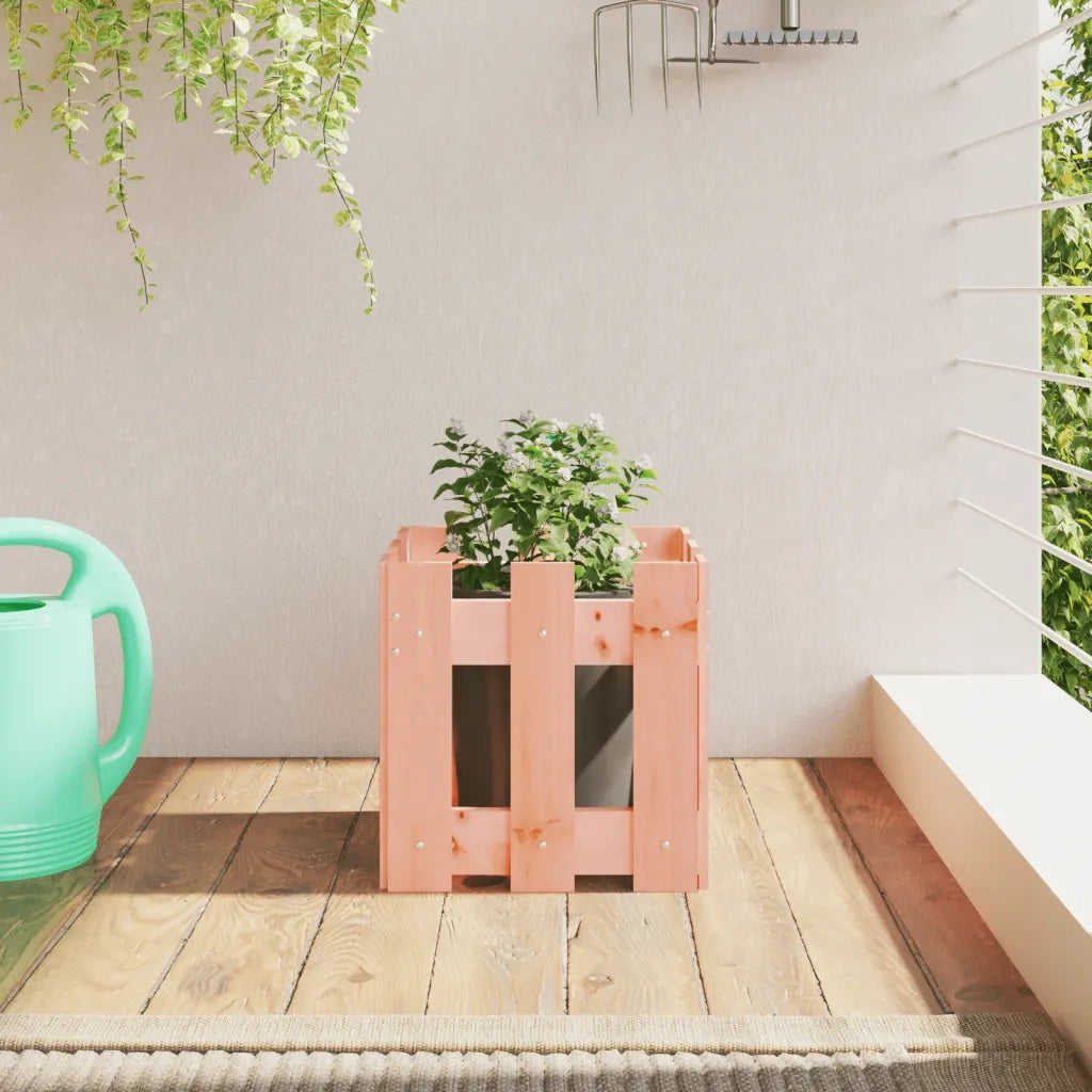 Fioriera Giardino Design Recinzione 30x30x30cm Massello Douglas 832445