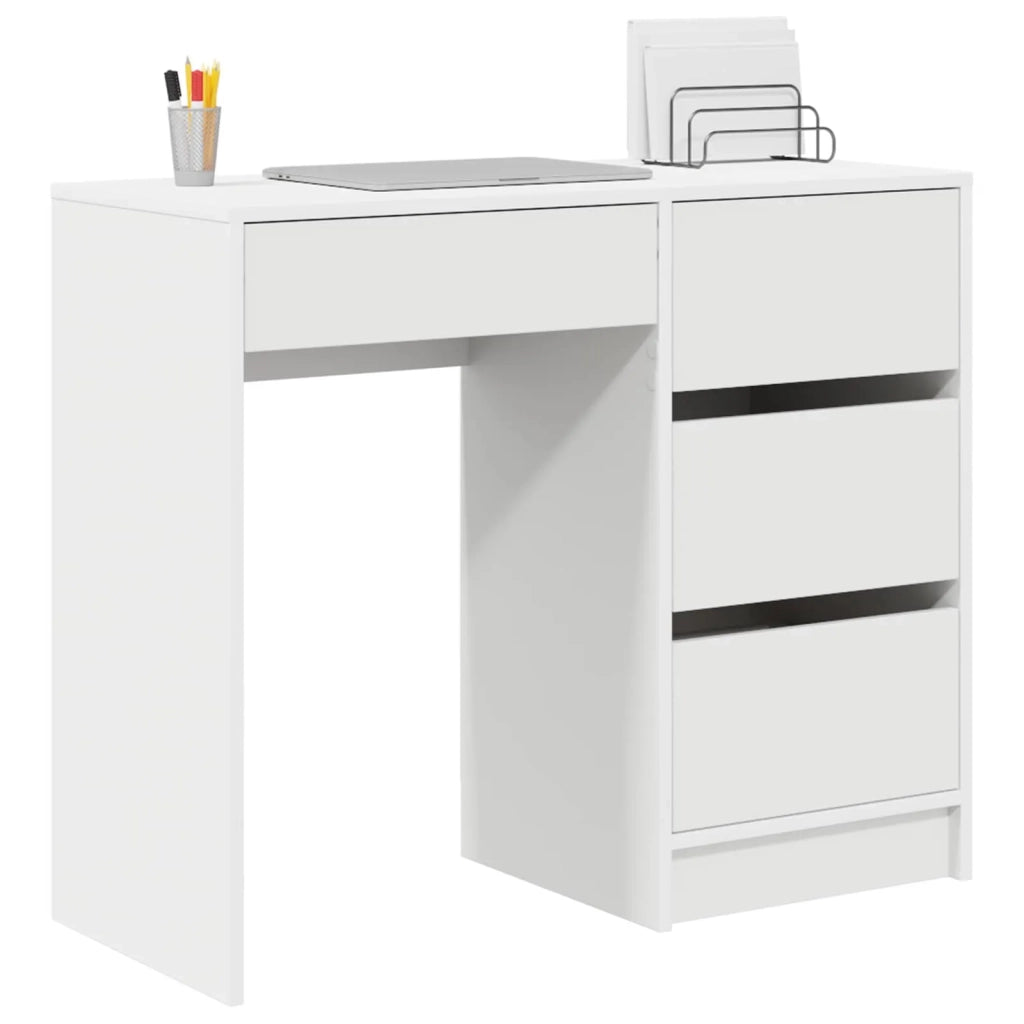Scrivania Bianco 90 x 37.5 x 75 cm Legno multistrato 869490