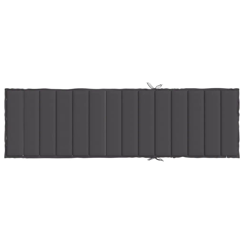Cuscino per Lettino Prendisole Antracite MÃ©lange 200x70x4 cm