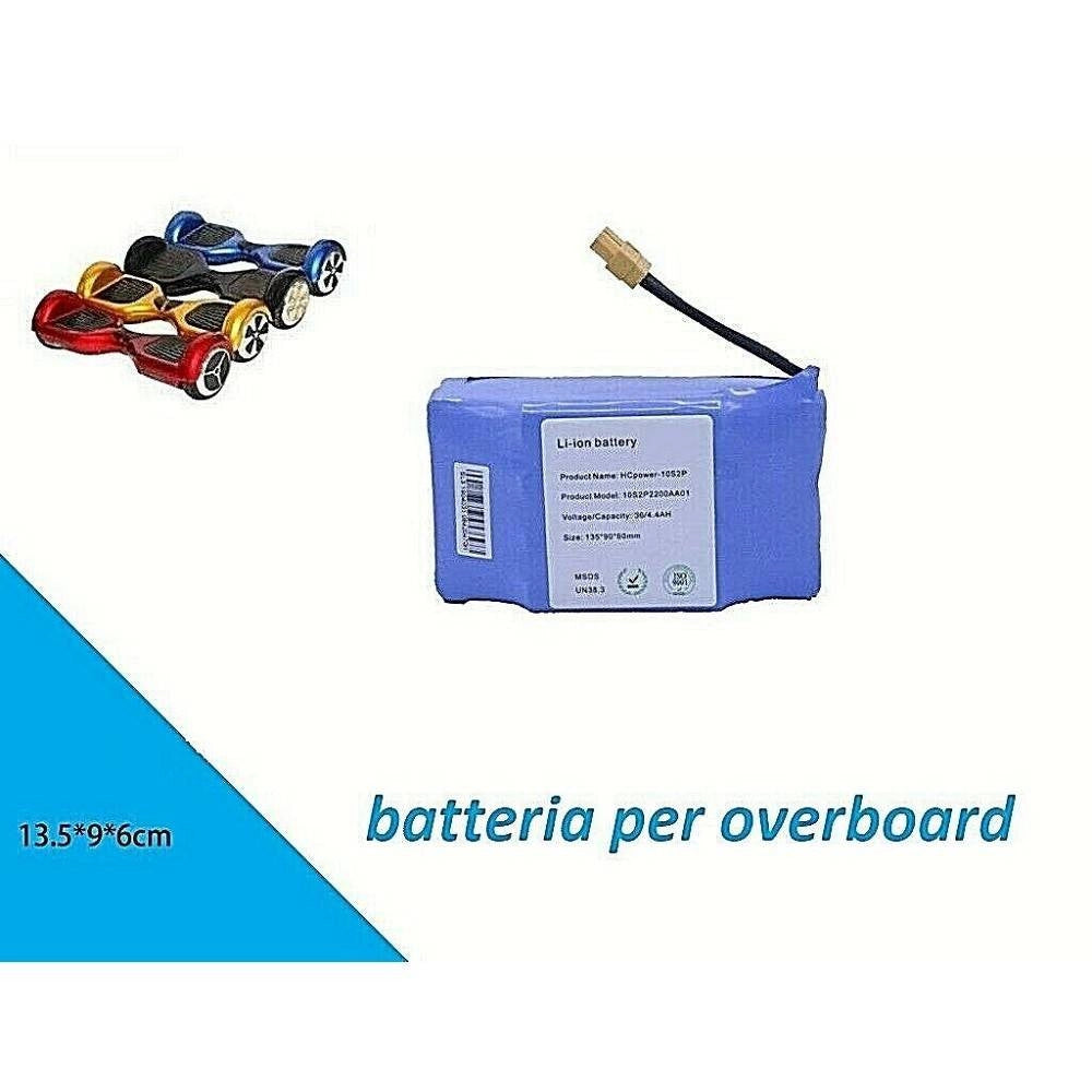 Trade Shop - Batteria Ricaricabile Ricambio Per Smart Balance Hoverboard 36 Volt 4000 Mah -